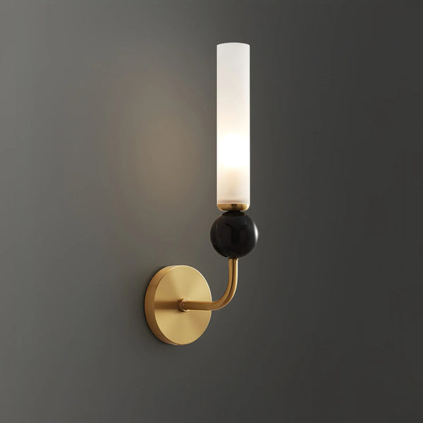 Klassisk lodret marmor væglampe