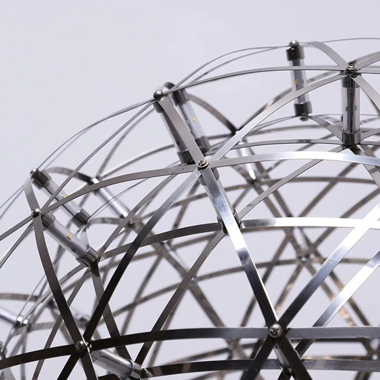 Elegant Stainless Luster Ball Pendant Light