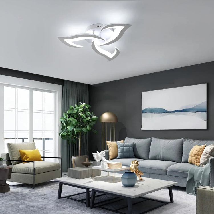 Moderne kreative blomsterform loftslampe