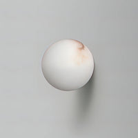 Alabaster Globe Wall Light