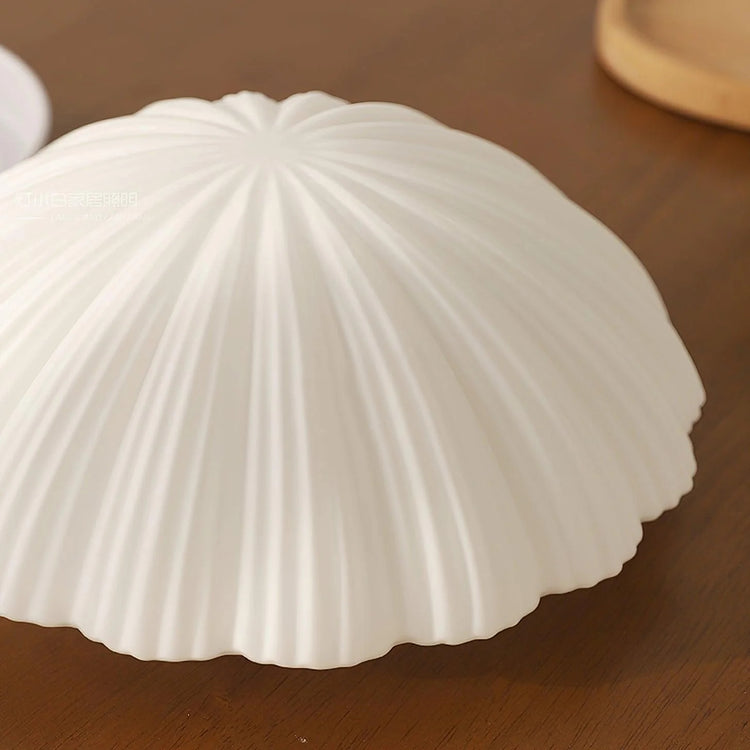 Trendy rund skal glasloftslampe