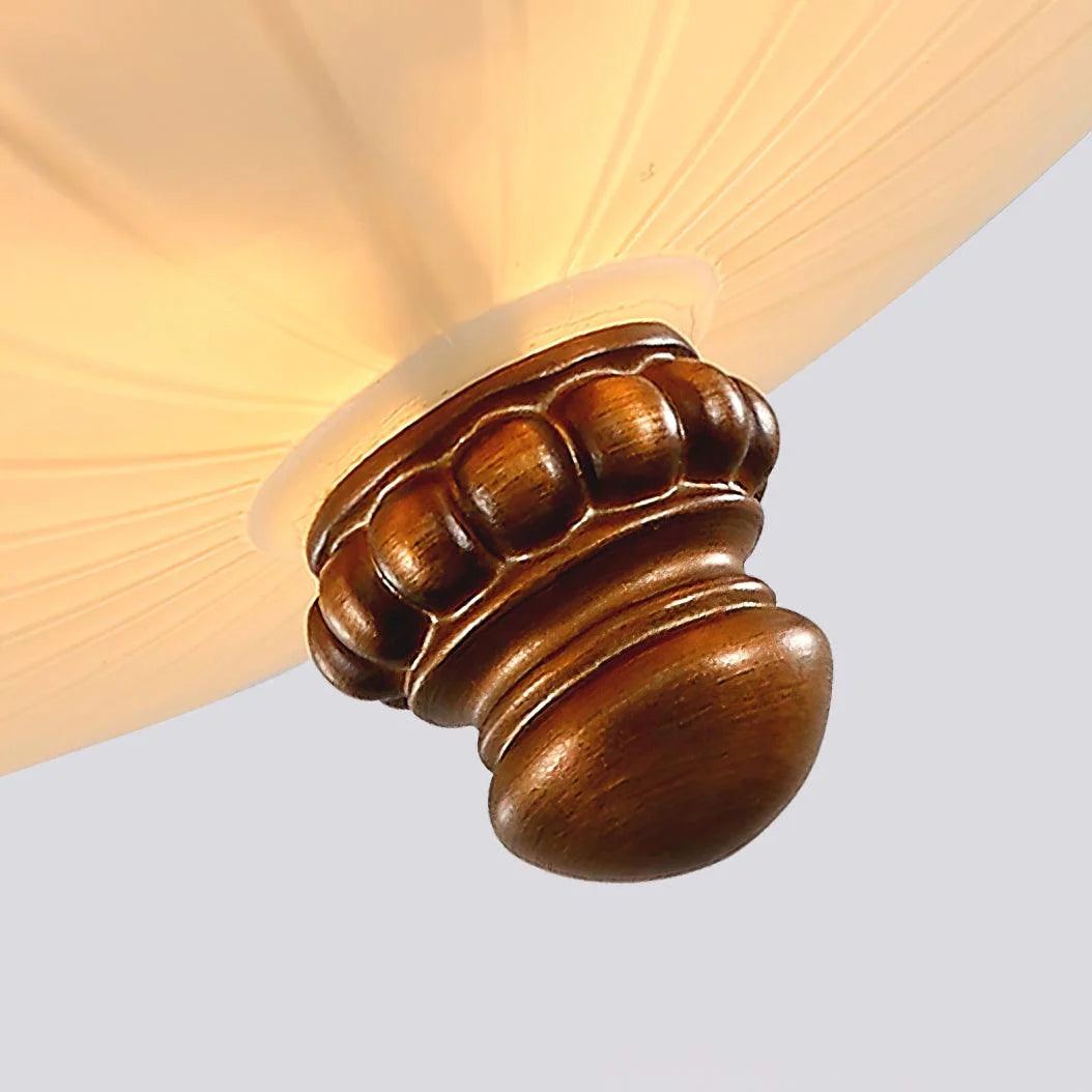 Oriental Half Round Resin Ceiling Light