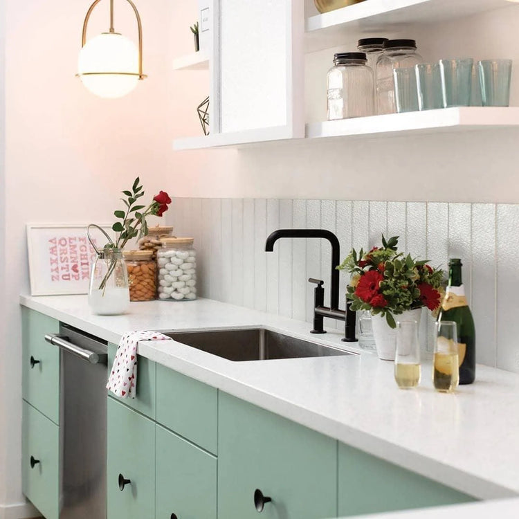 Elegant rund glaspendel