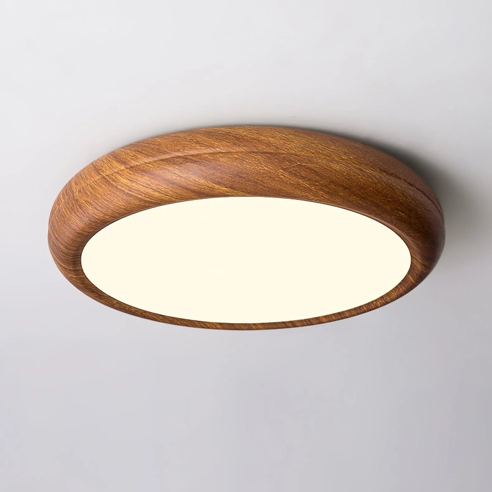 Plafoniera in legno impiallacciato