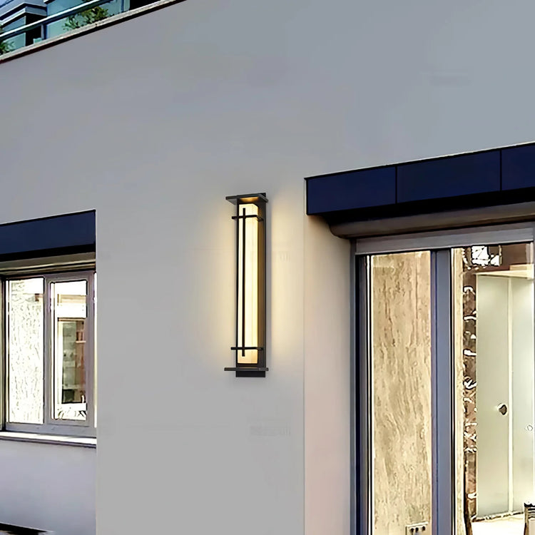 Retro Rectangular Frame Stainless Wall Light