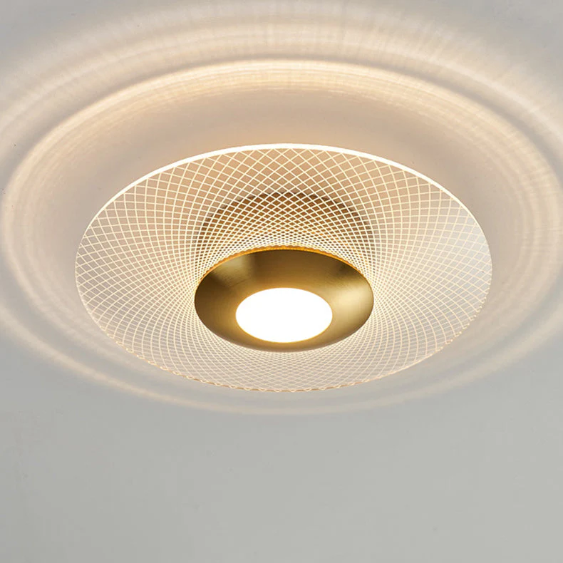 Glarefusion Modern Geometric Grain Ceiling Light