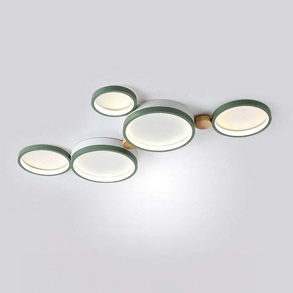 Plafonnier LED circulaire en fer artistique