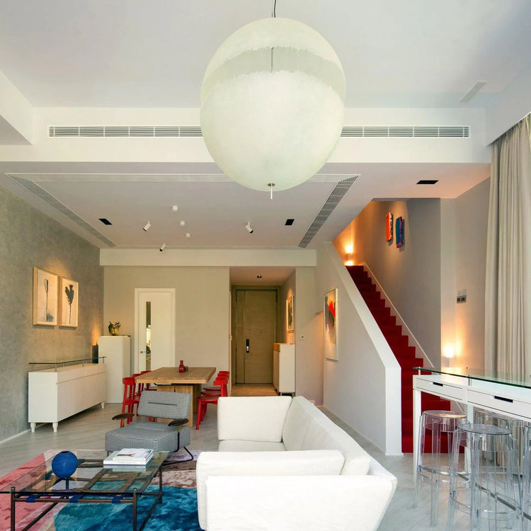 Trendy rund måne-lignende jernpendel