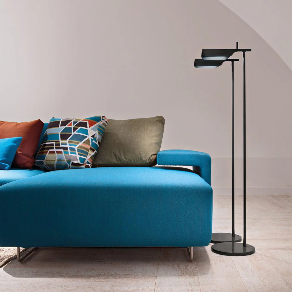 Moderne Streamline Steel Gulvlampe