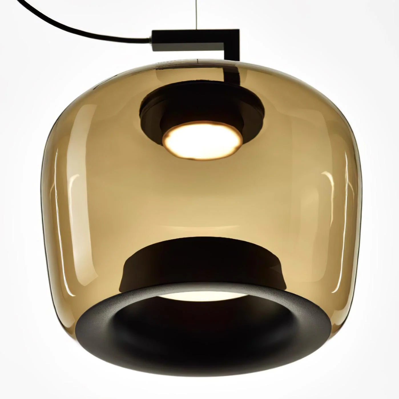 Suspension contemporaine en verre soufflé