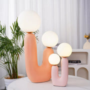 Lampe de table en verre à sphère tendance Cactus