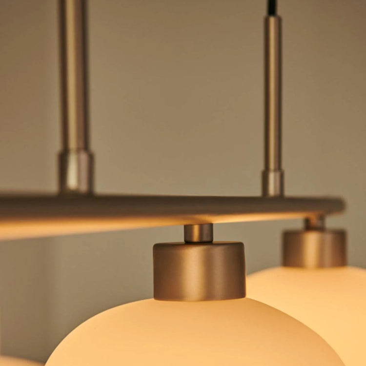 Contemporary Spherical Glass Pendant Light