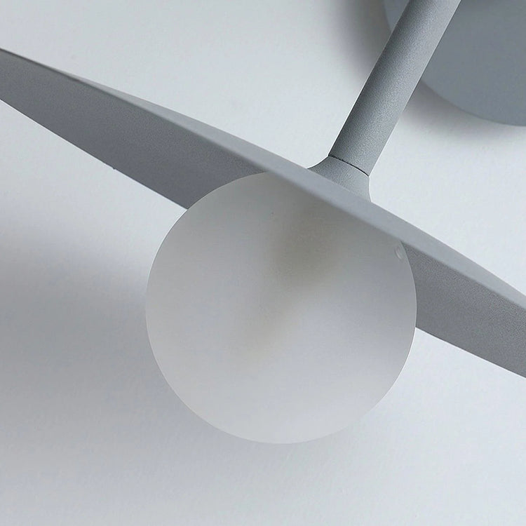 Moderne Disc Glas Væglampe