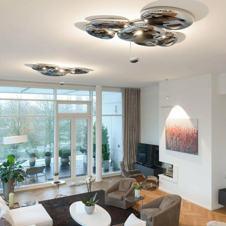 Trendy Pebble Metal Ceiling Light