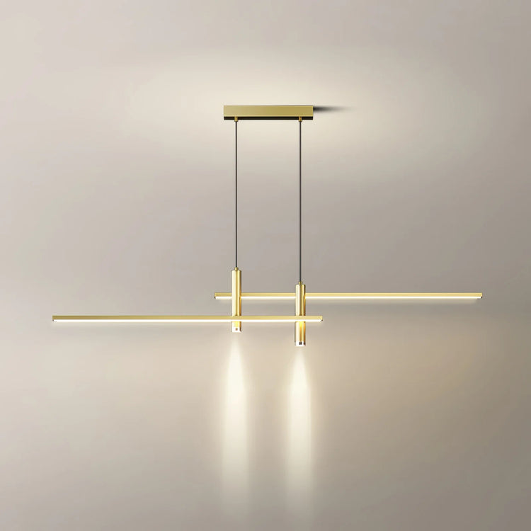 Modern Horizontal Bar Silicone Pendant Light