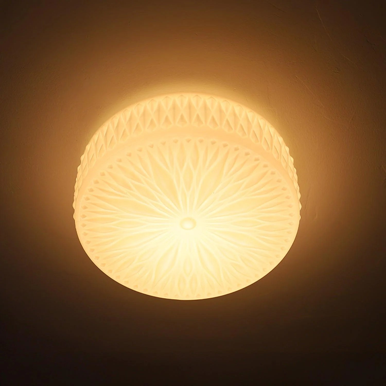 Constellation Round-Hewing Glass Ceiling Light