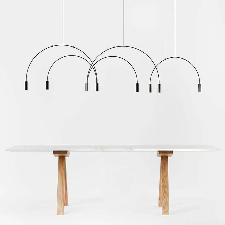 Minimalist Arc Iron Pendant Light