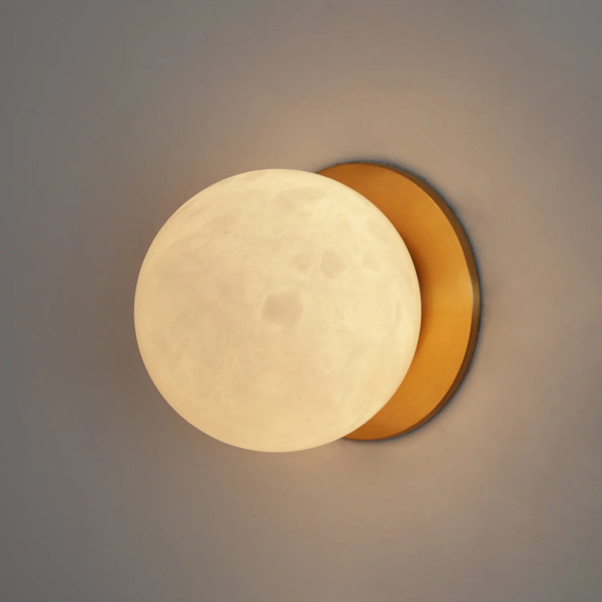 Alabaster Globe Wall Light