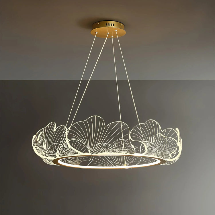 Oceanic Round Acrylic Chandelier