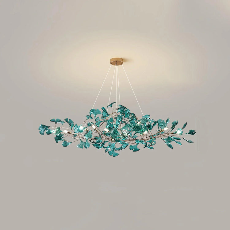 Stilfuldt bladdesign akryllysekrone