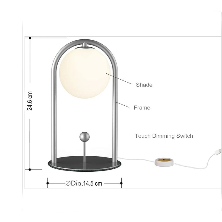 Moderne luksus sengebordslampe