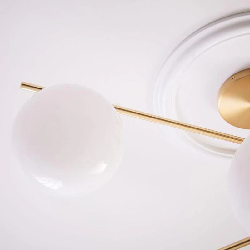 Lampadario a stelo orbitale