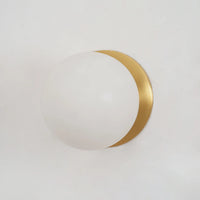 Alabaster Globe Wall Light