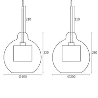 Contemporary Chiswick Glass Pendant Light