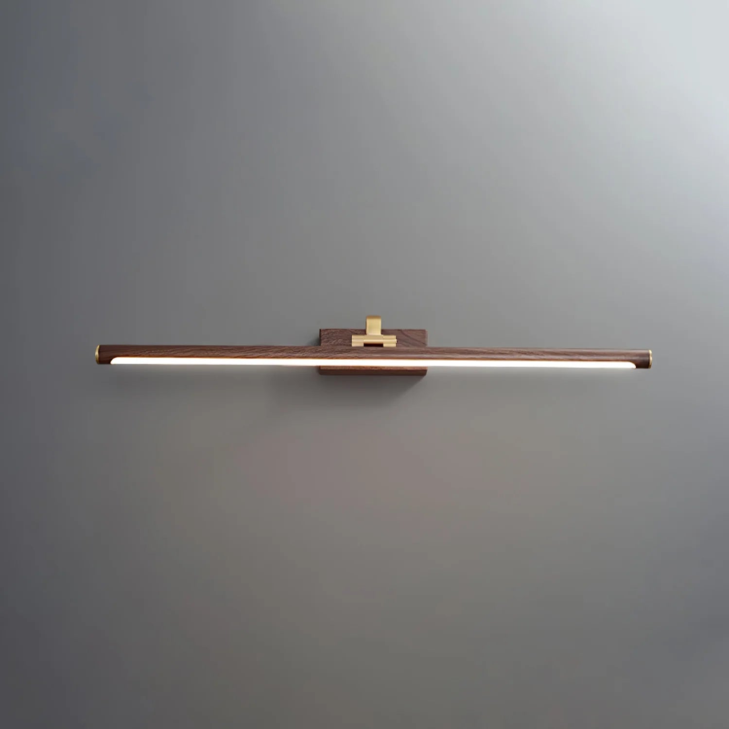 Ottone di lusso & Applique lineare in noce