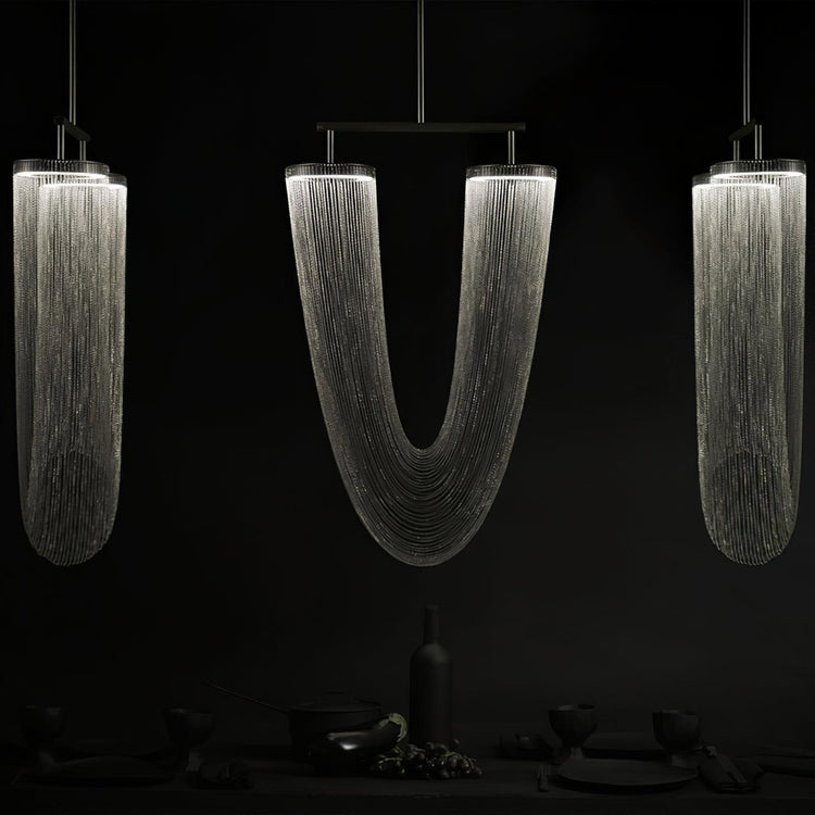 Elegant Drapery Pendant Light