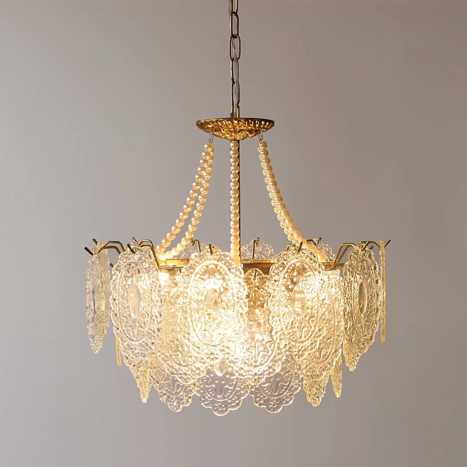 Lampadario in vetro Serenity