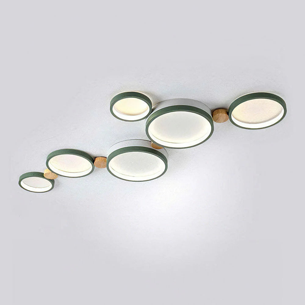 Plafonnier LED circulaire en fer artistique