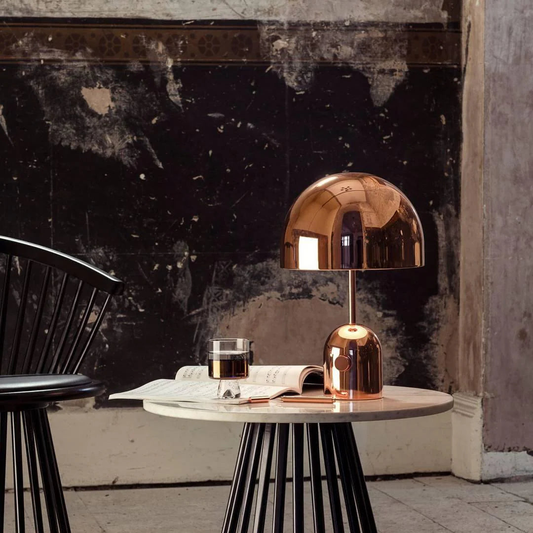 Modern Metallic Dome Iron Table Lamp