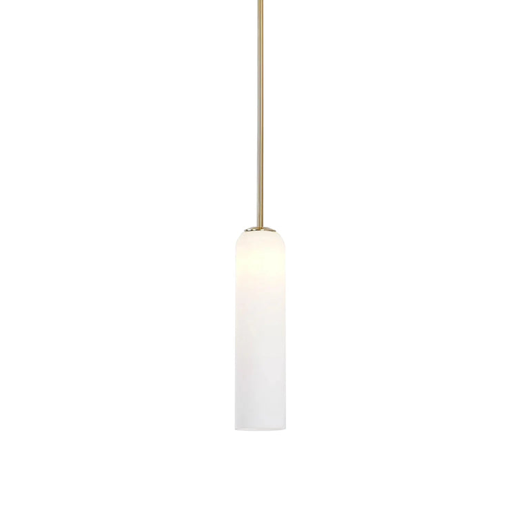 Rustic Cylinder Glass Pendant Light
