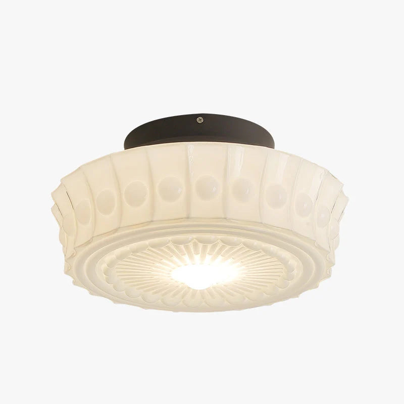 Klassische weiße runde Anhängerlampe