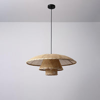 Boho Woven Sunhat Pendant Light