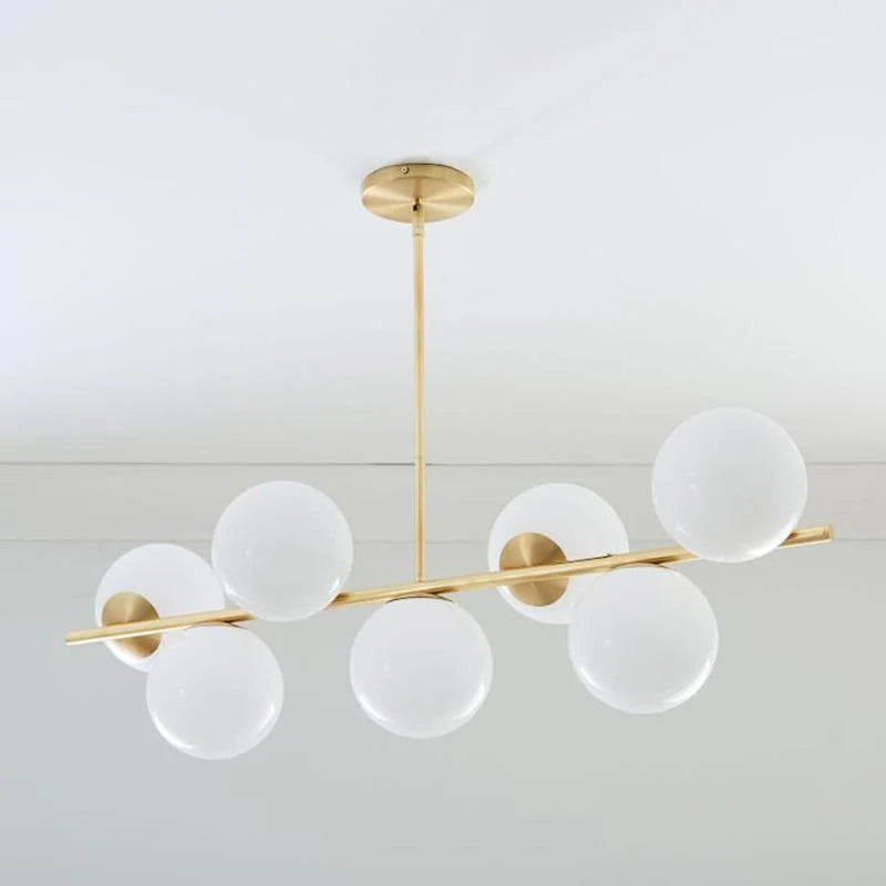 Lampadario a stelo orbitale
