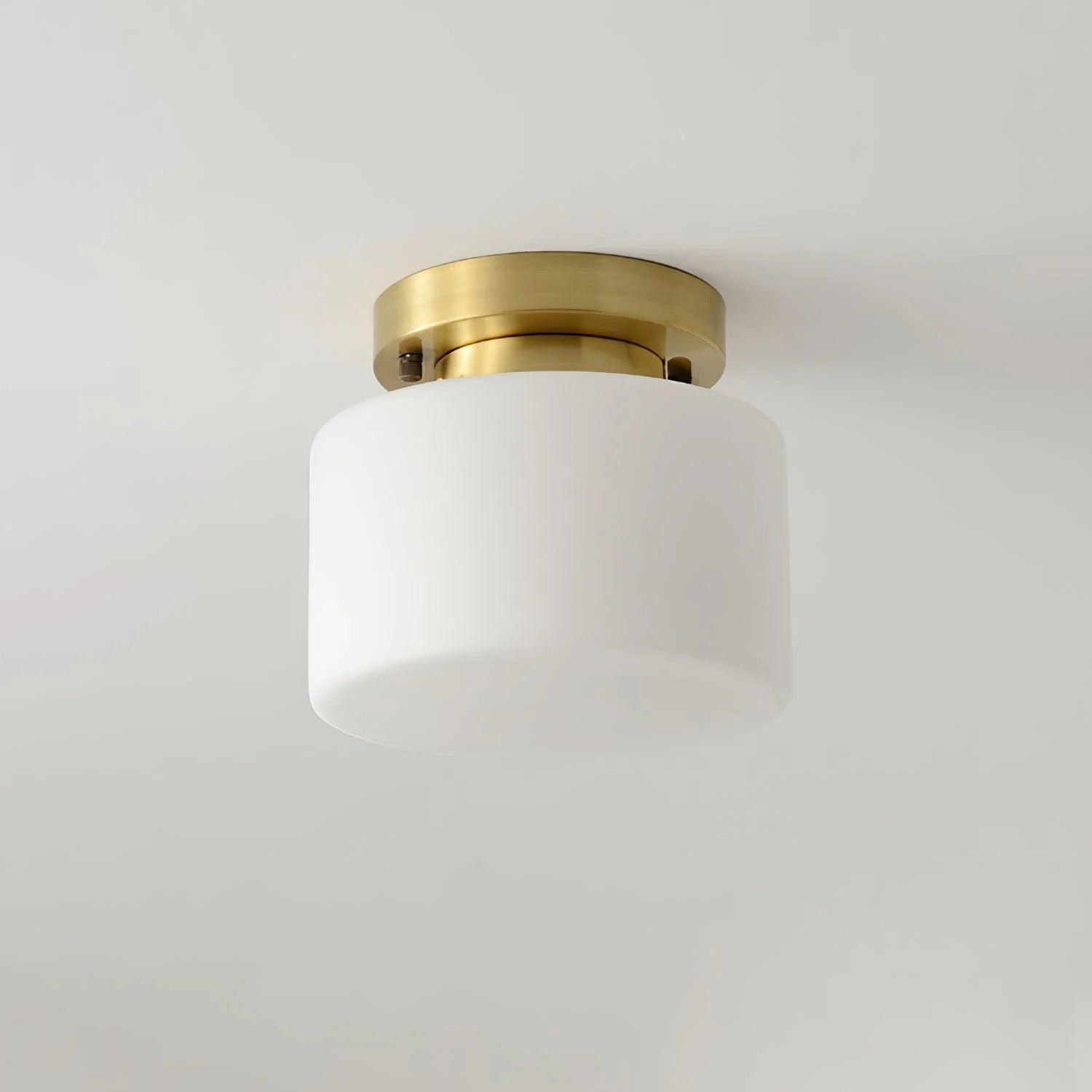 Modern Drum Glass Ceiling Light