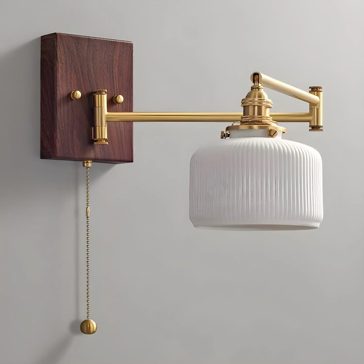 Klassisk rund keramisk væglampe