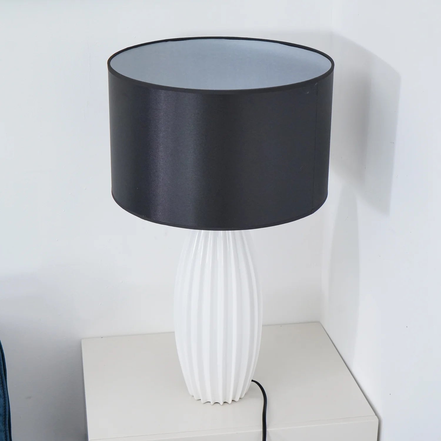 Modern Drum Ceramic Table Lamp