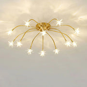 Opulent Star-Globe glass Ceiling Light