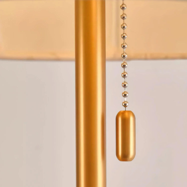 Retro Ribbed Dome stof bordlampe