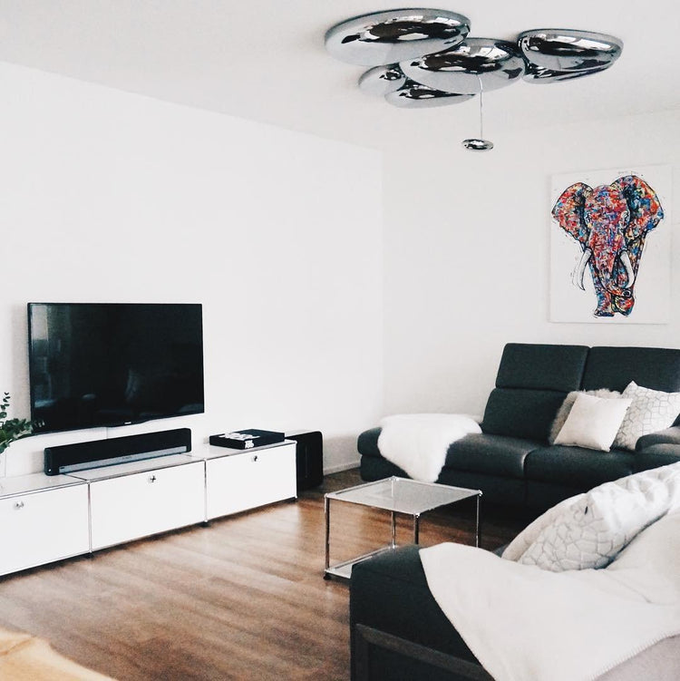 Trendy Pebble Metal Ceiling Light