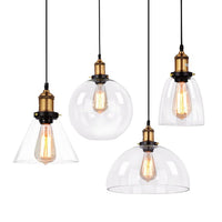 Scandinavian Transparent Glass Pendant Light