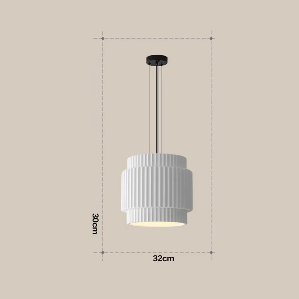 Suspension Bauhaus ronde moderne en résine