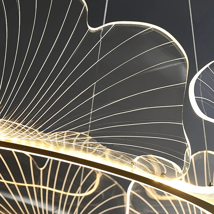 Oceanic Round Acrylic Chandelier