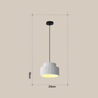 Schlankes Bauhaus -Harz -Drop -Licht