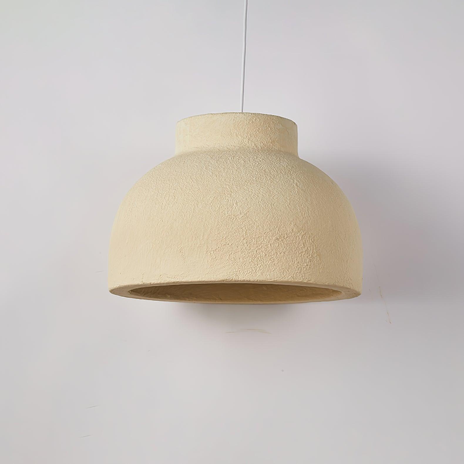 Lampe à suspension minimaliste en résine à dôme