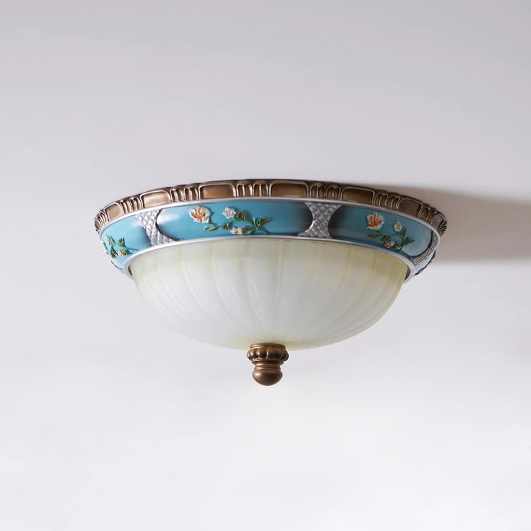 Orientalsk halvrund harpiks loftslampe