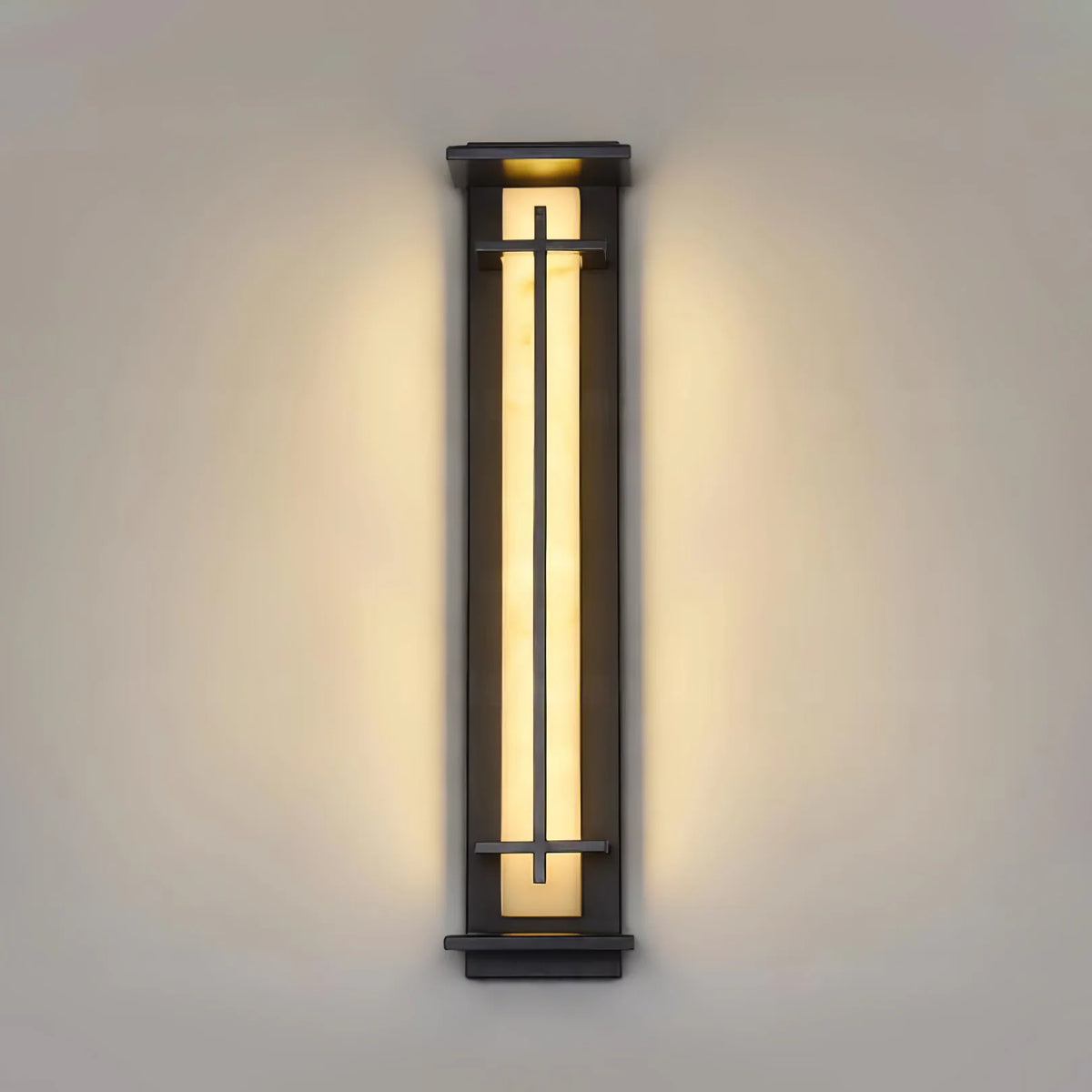 Luce da parete esterna urbana quadrata